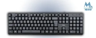 Mtek KB-8187 PT USB Negro
