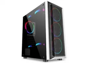 Sate K382 Gamer 8FAN RGB Eatx Blanco