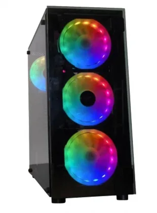 Sate 1430K Gamer 4FAN ATX Negro