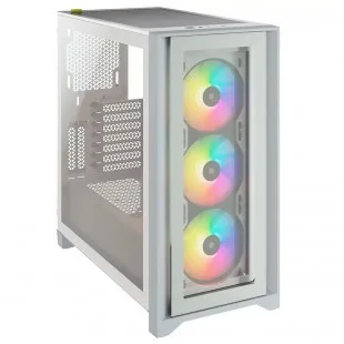 Corsair 4000X Icue RGB ATX 3FAN Blanco