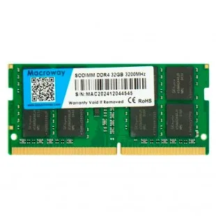 Macroway So-dimm 32GB DDR4 3200MHz para Notebook