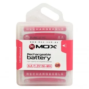 Pila Recarregavel MOX AA X4 4300MAH