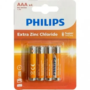 Pila Philips Extra Zinc PACK-4 Oran Orange